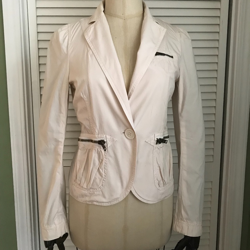 Marc Jacobs Cotton pink/white 3 Button Blazer